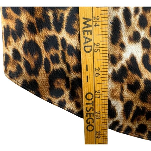 Chicos Womens Sleeveless Going Out Cami Top Blouse Size 12/14 Leopard Print - Picture 6 of 11